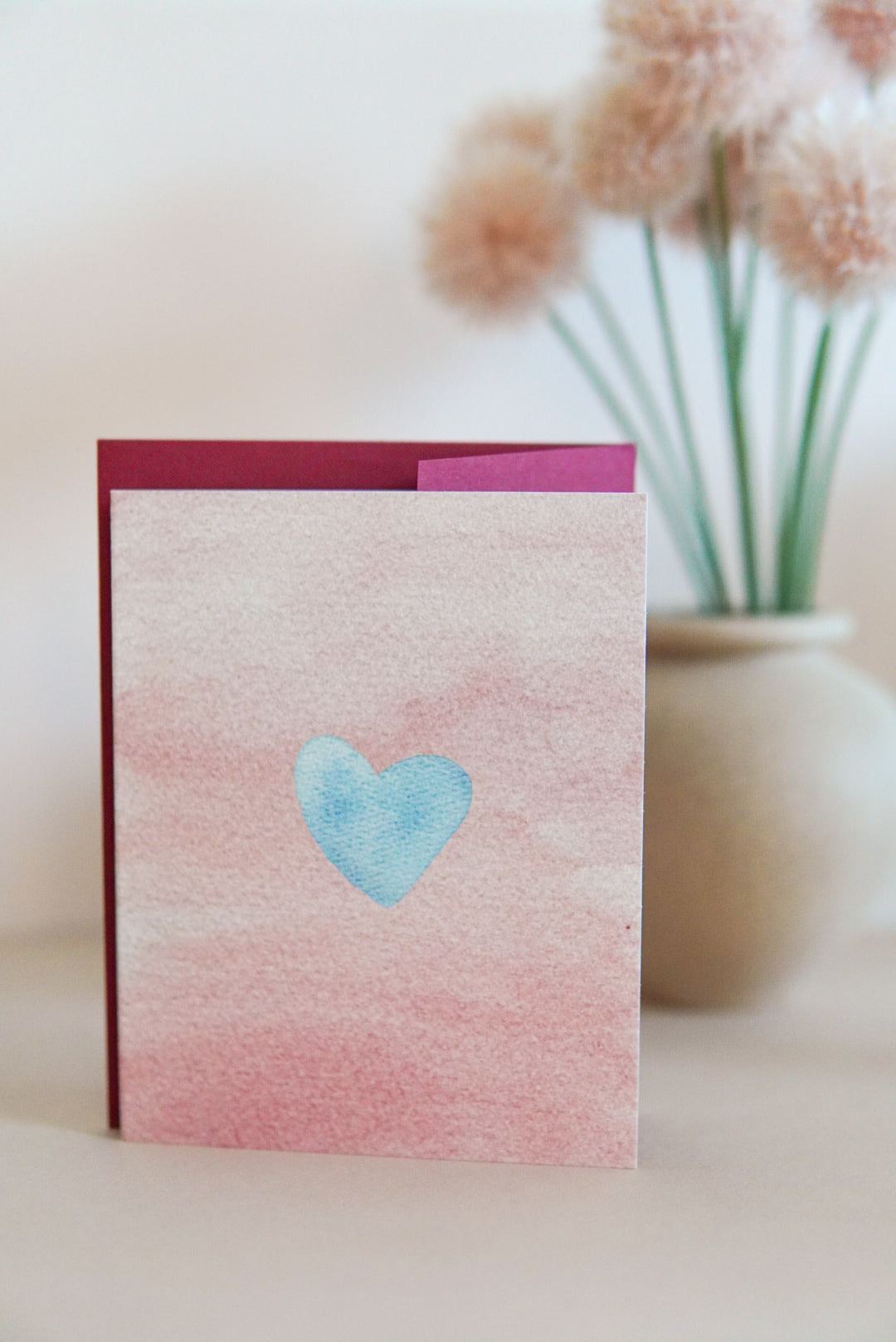 Blue Heart Card