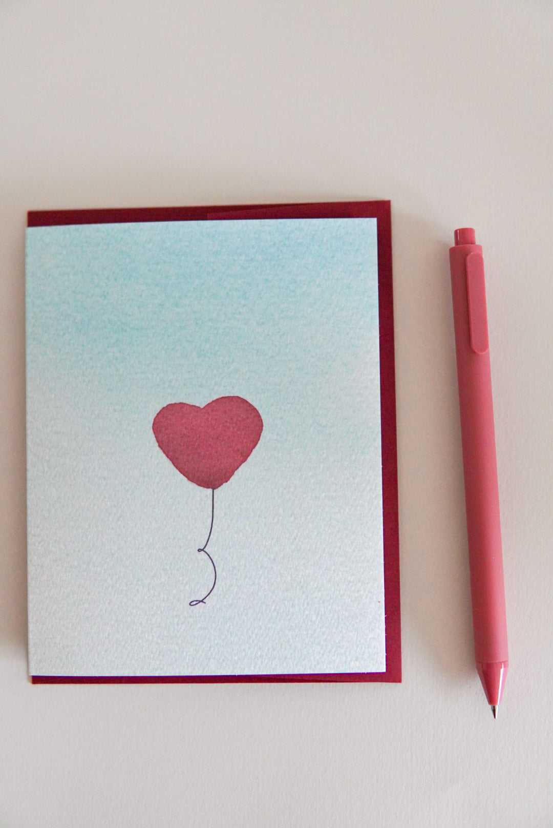 Heart Ballon Card