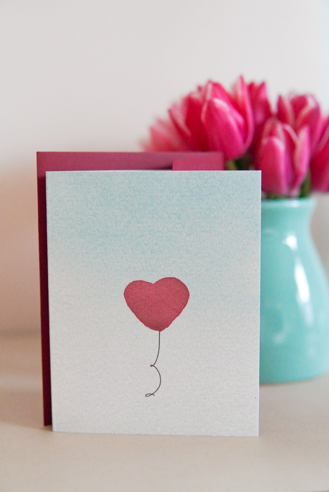 Heart Ballon Card