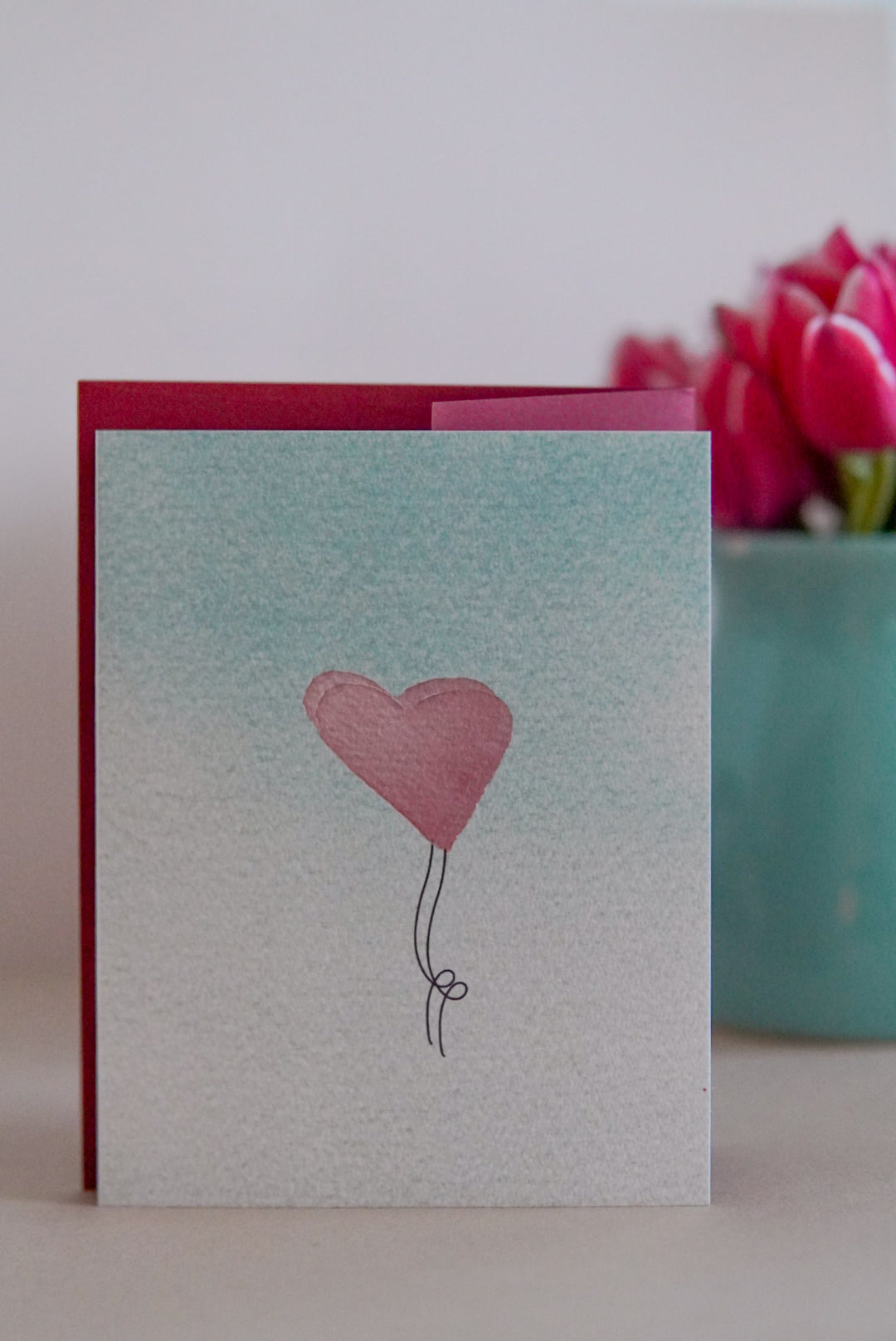 Up, Up, & Away Heart Card