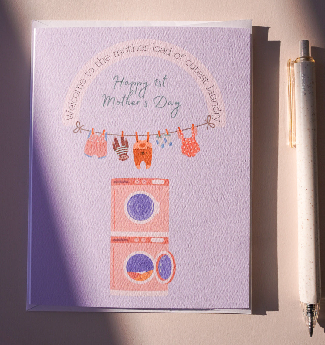 Happy 1st Mother's Day - Purple Card