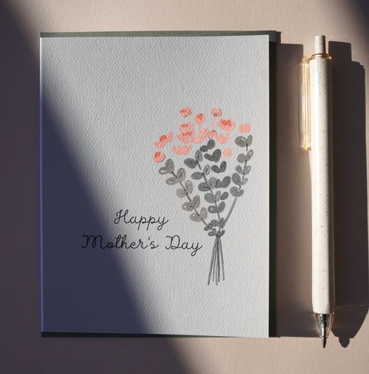 Happy Mother's Day card - green