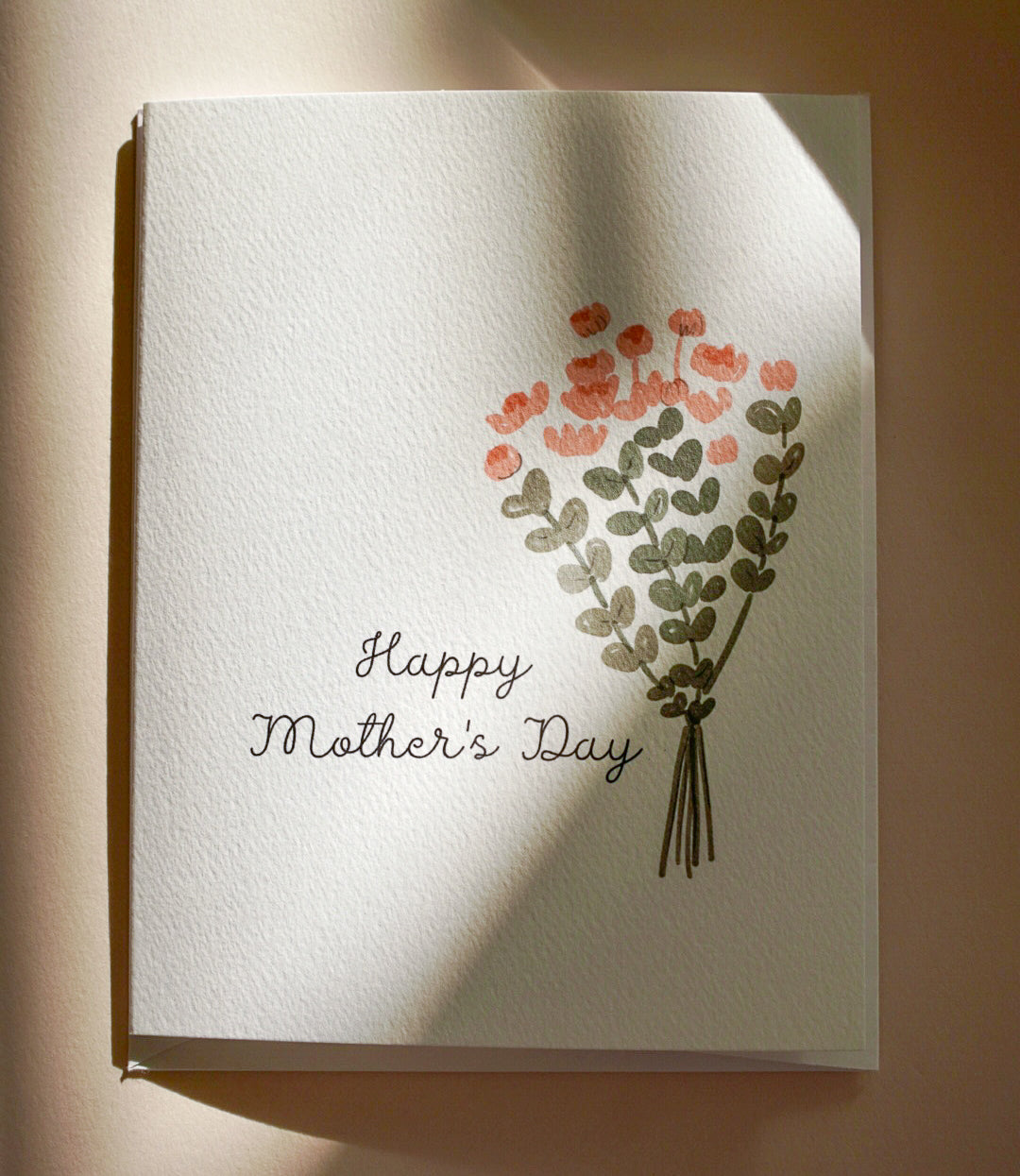 Happy Mother's Day card - white